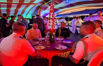 Dinner reception was organised on INS Kesari at Sabang Port, Acehon 10.12.2024